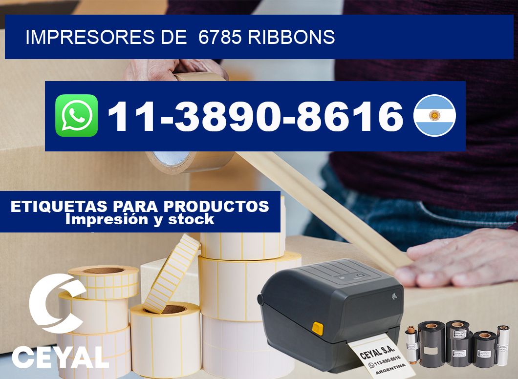 impresores de 6785 ribbons