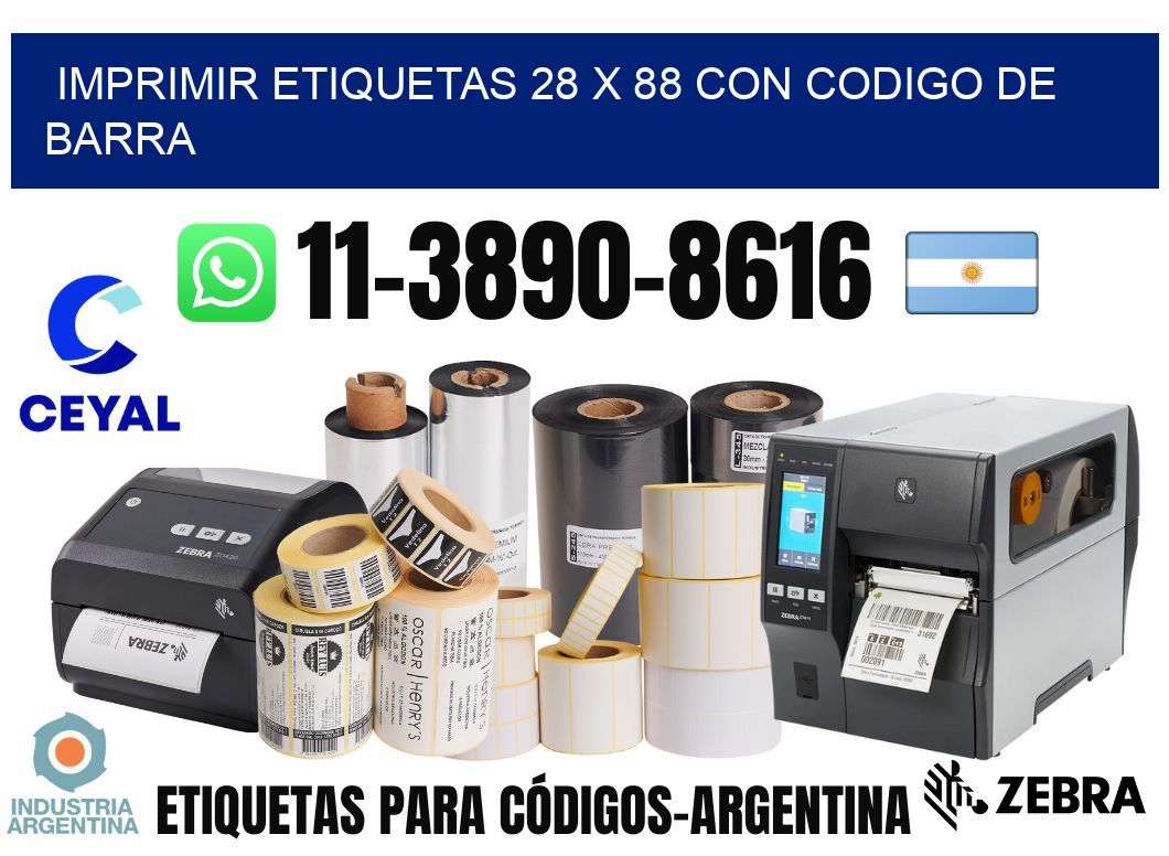imprimir etiquetas 28 x 88 con codigo de barra