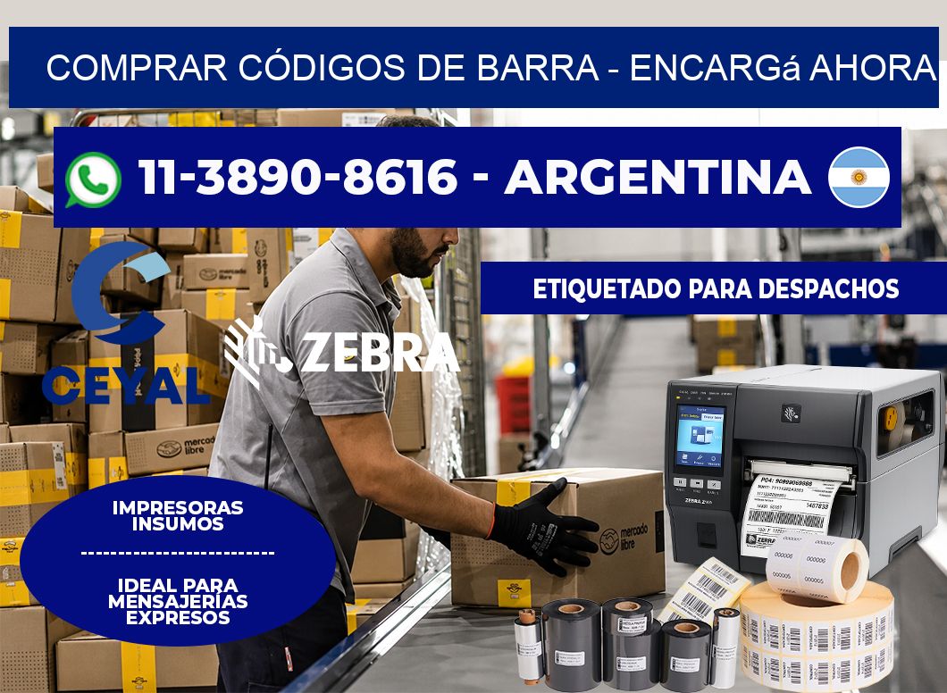 COMPRAR CÓDIGOS DE BARRA - Encargá ahora