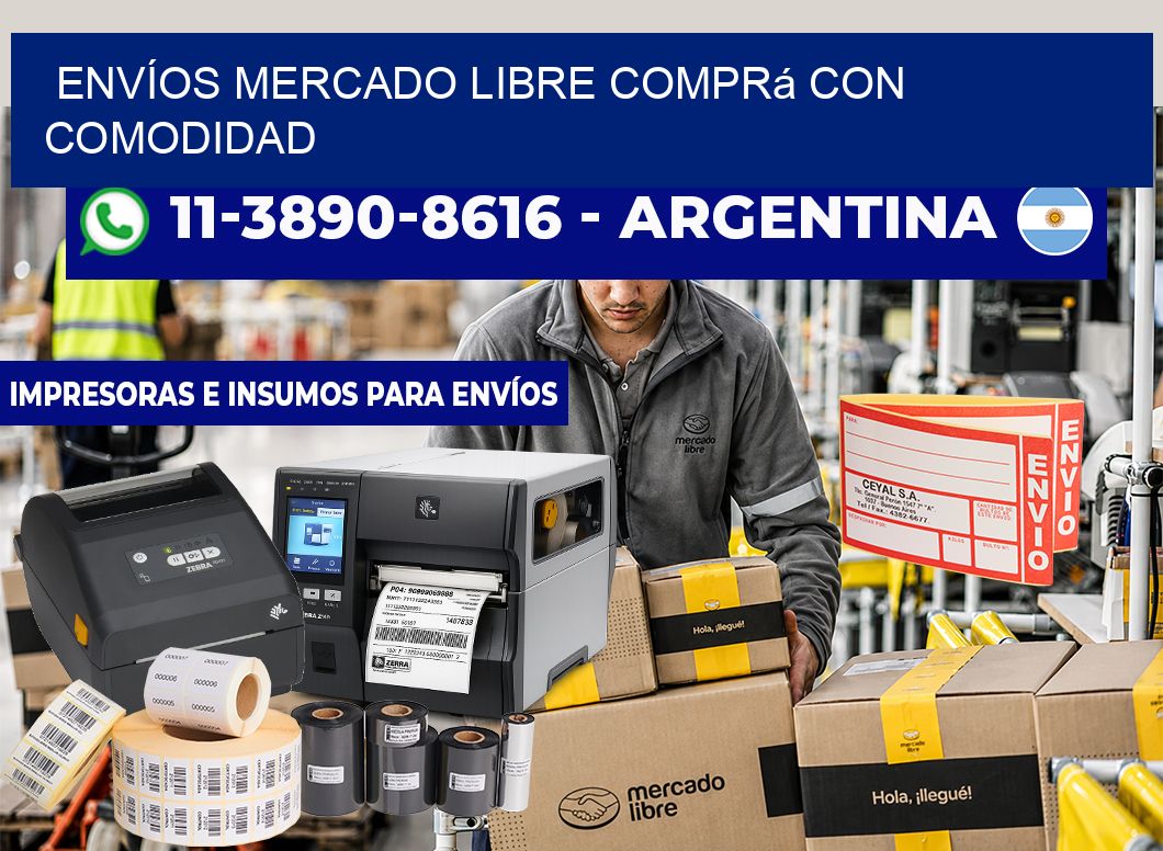 ENVÍOS MERCADO LIBRE Comprá con comodidad