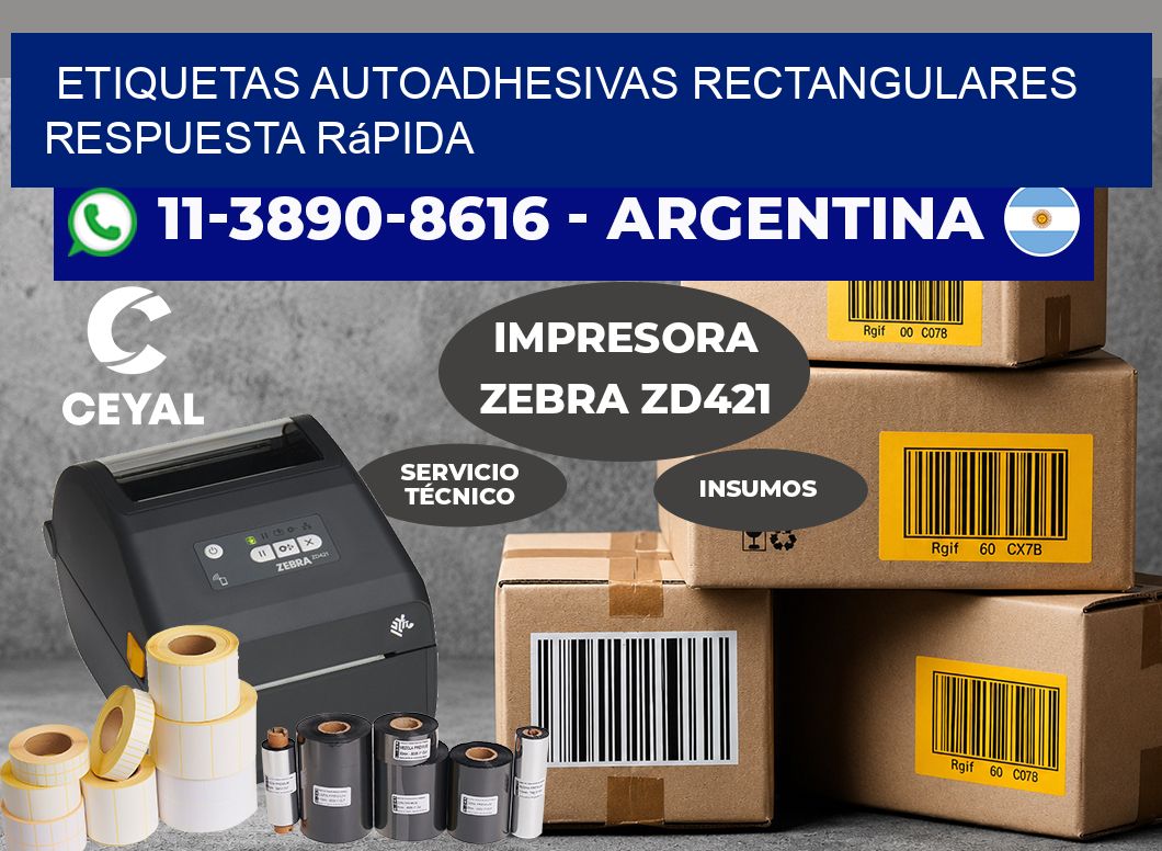 ETIQUETAS AUTOADHESIVAS RECTANGULARES Respuesta rápida