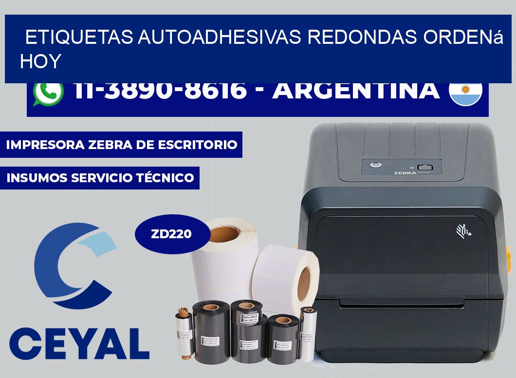 ETIQUETAS AUTOADHESIVAS REDONDAS Ordená hoy