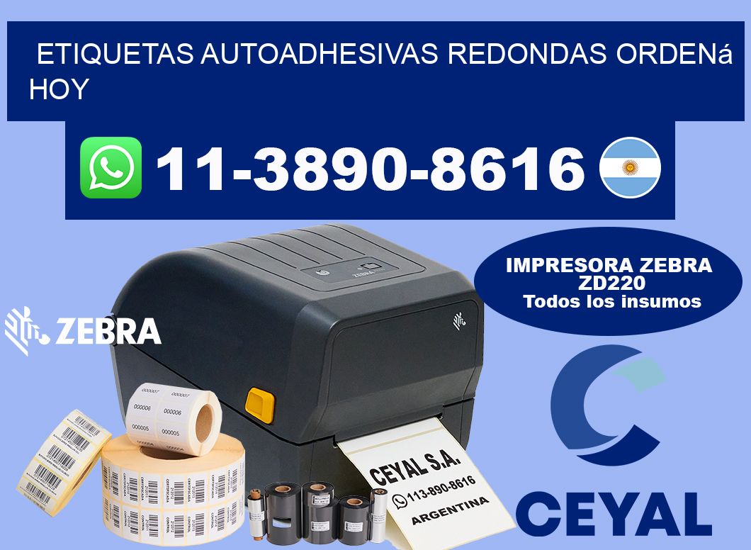 ETIQUETAS AUTOADHESIVAS REDONDAS Ordená hoy