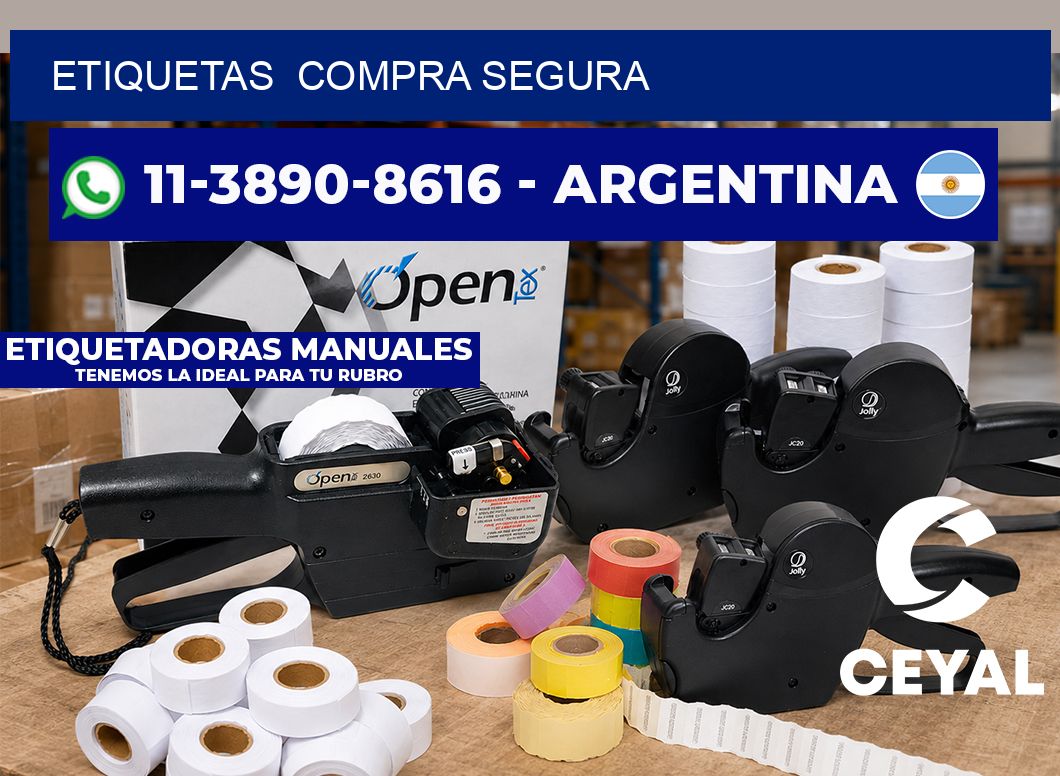ETIQUETAS  Compra segura