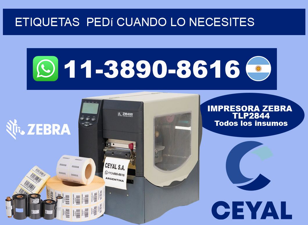 ETIQUETAS  Pedí cuando lo necesites