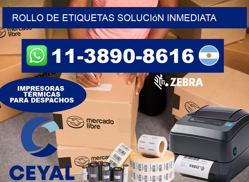 ROLLO DE ETIQUETAS Solución inmediata