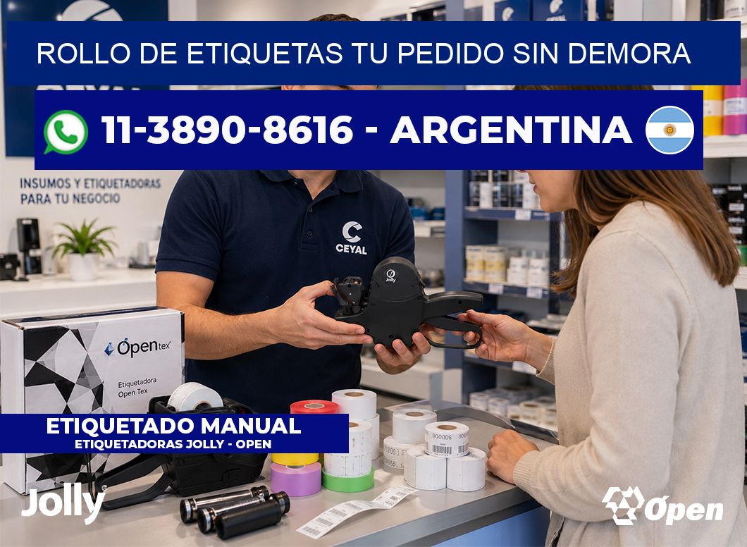 ROLLO DE ETIQUETAS Tu pedido sin demora
