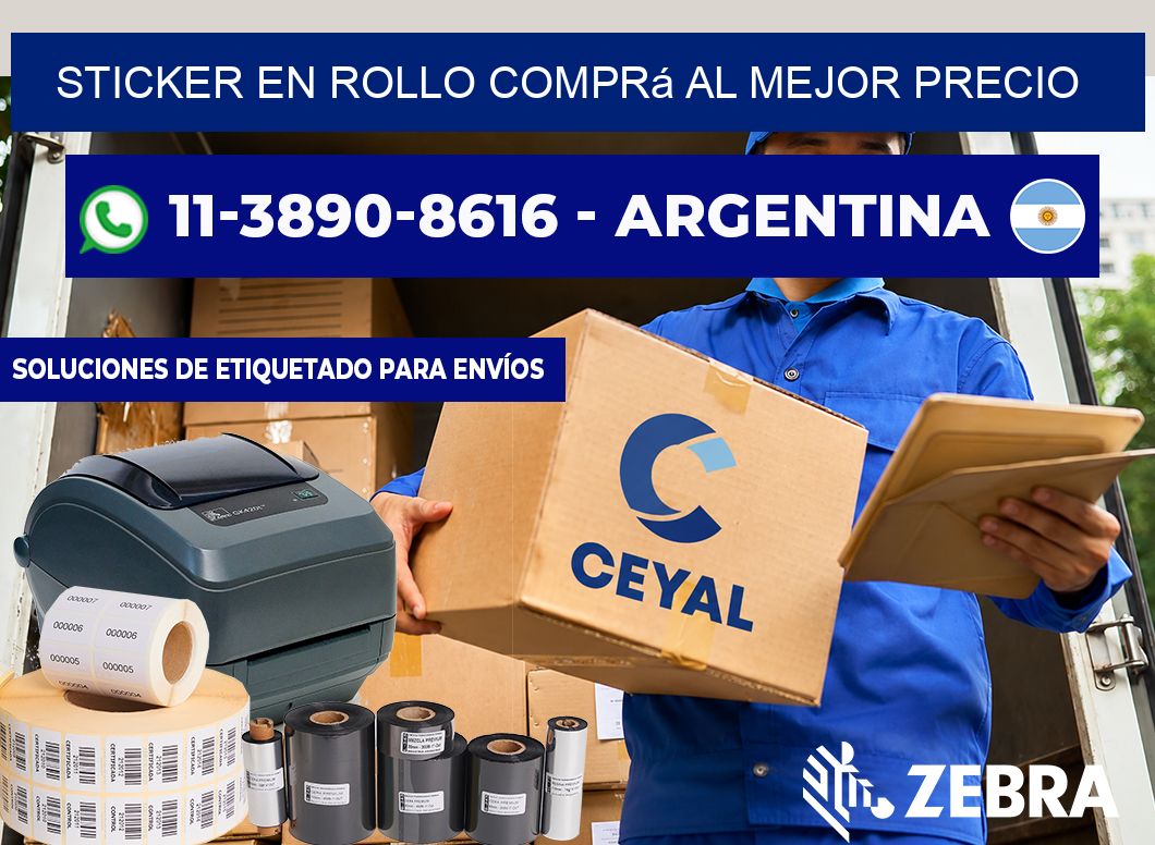 STICKER EN ROLLO Comprá al mejor precio