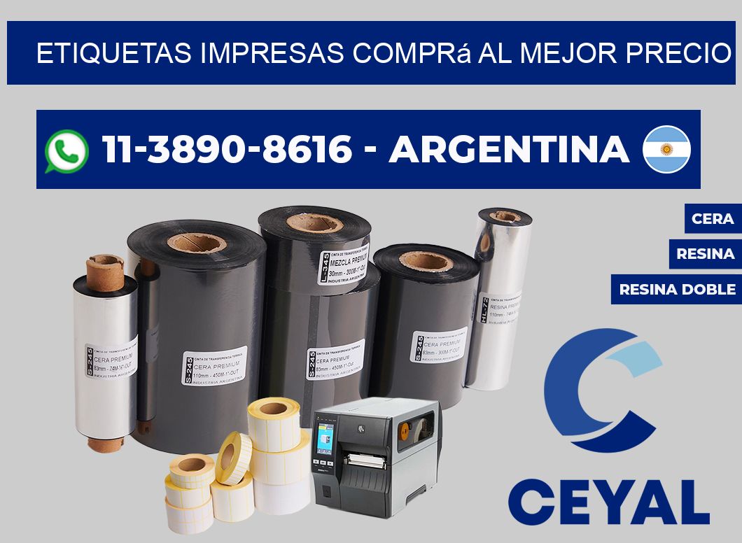etiquetas impresas Comprá al mejor precio