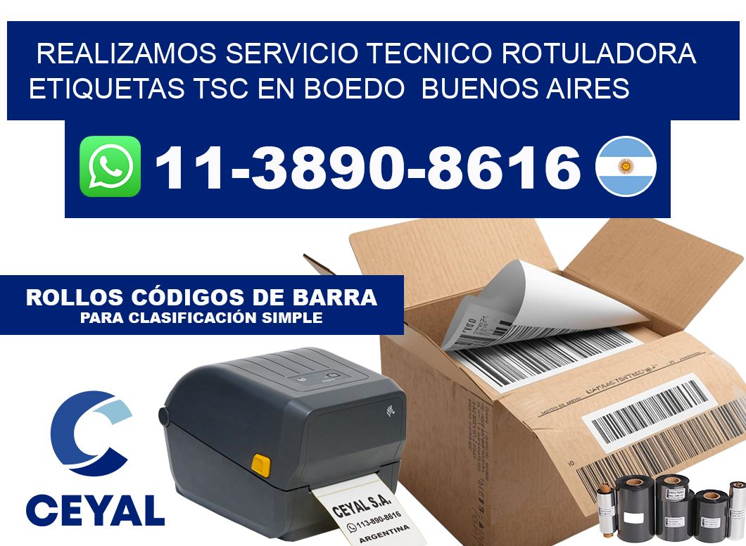 realizamos servicio tecnico rotuladora etiquetas TSC en Boedo  Buenos Aires