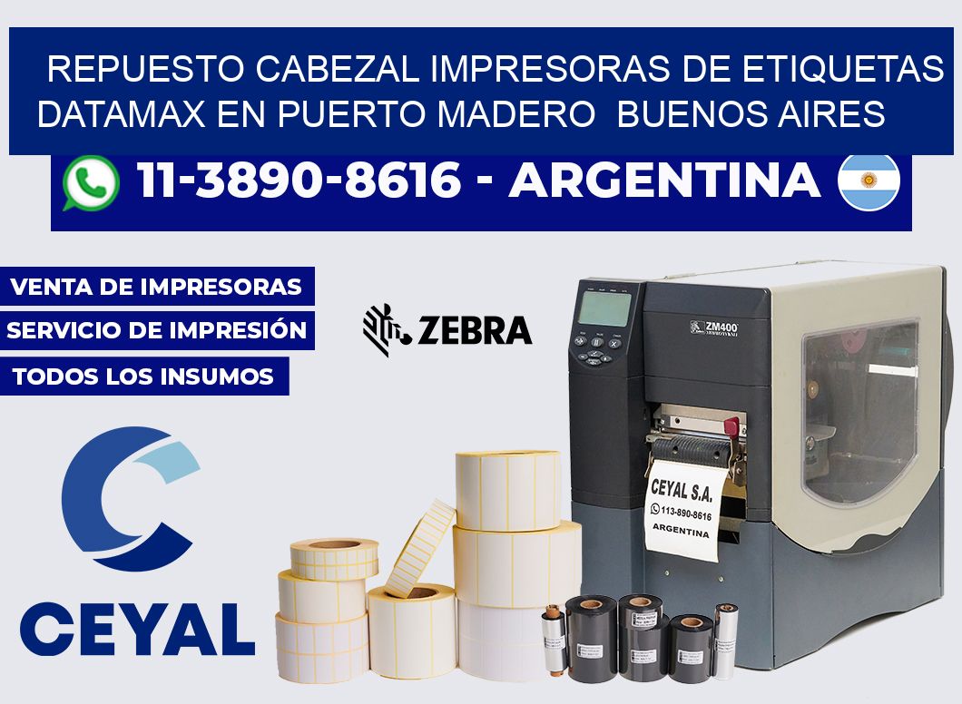 repuesto cabezal Impresoras de Etiquetas Datamax en Puerto Madero Buenos Aires