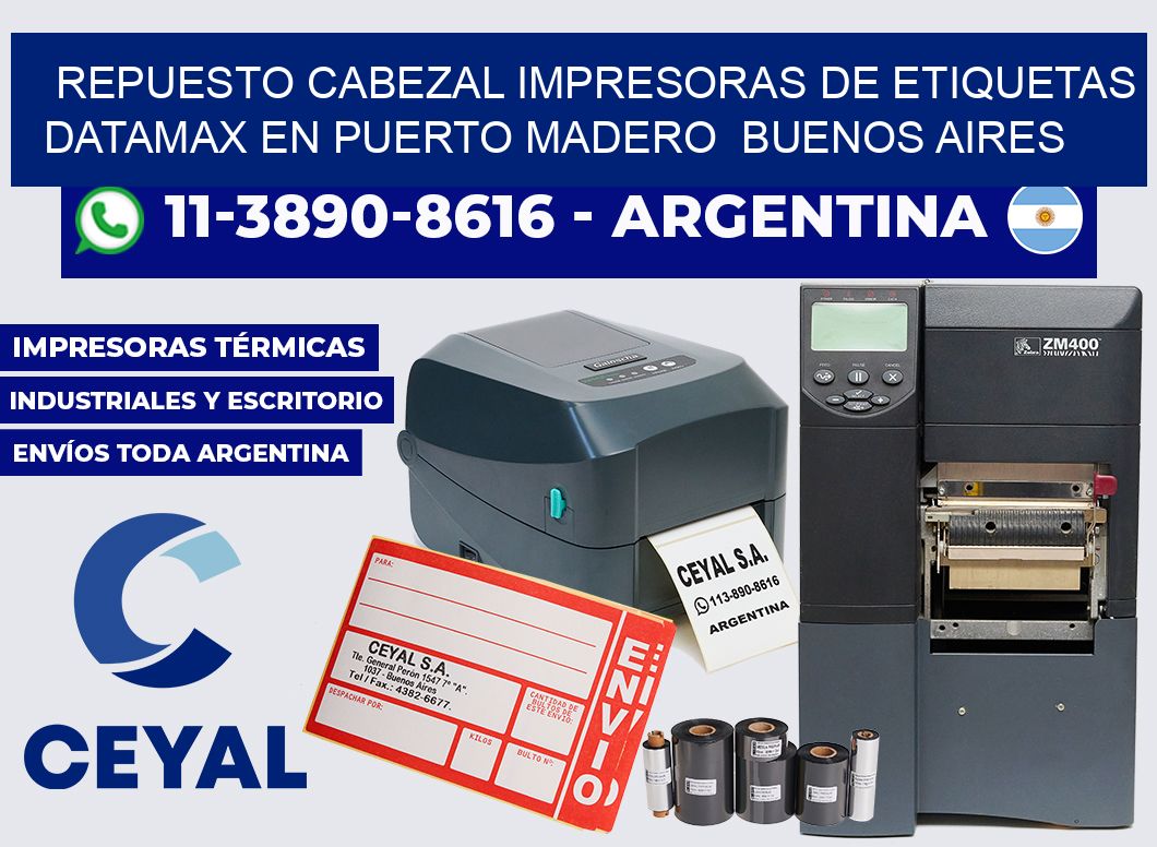 repuesto cabezal Impresoras de Etiquetas Datamax en Puerto Madero Buenos Aires