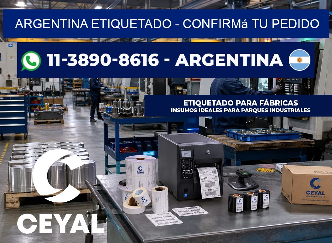 ARGENTINA ETIQUETADO - Confirmá tu pedido