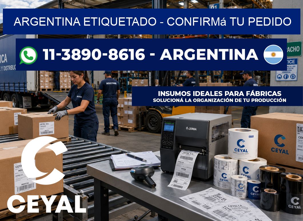 ARGENTINA ETIQUETADO – Confirmá tu pedido