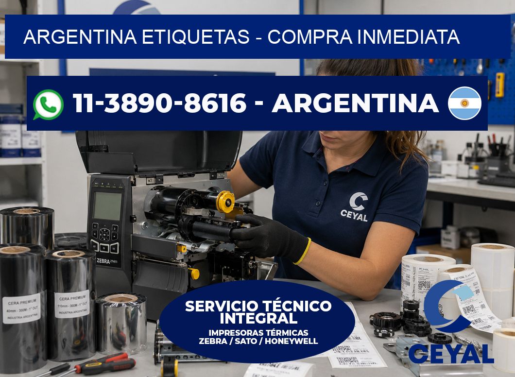 ARGENTINA ETIQUETAS - Compra inmediata