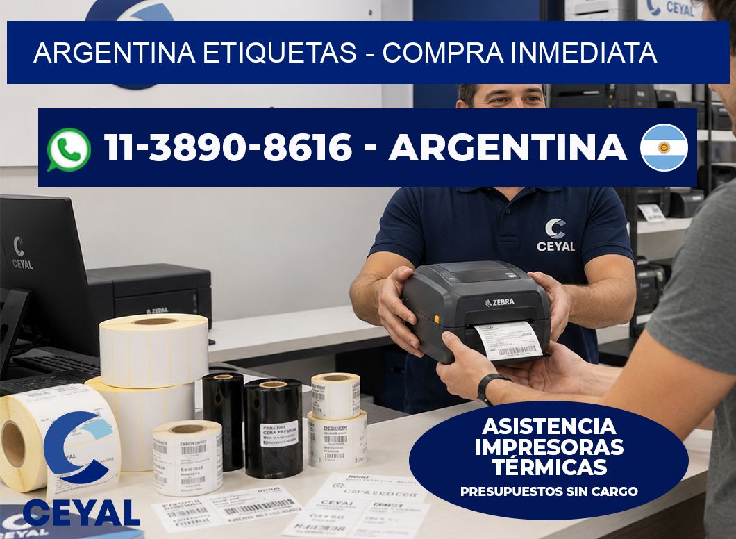ARGENTINA ETIQUETAS - Compra inmediata