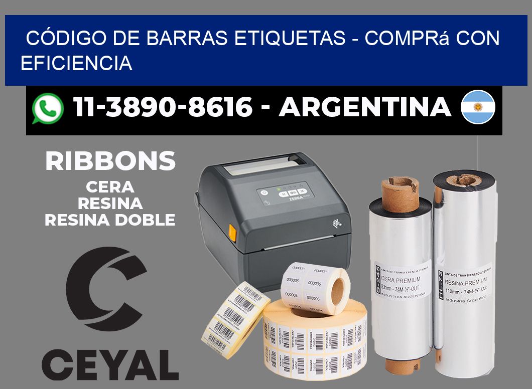 CÓDIGO DE BARRAS ETIQUETAS - Comprá con eficiencia