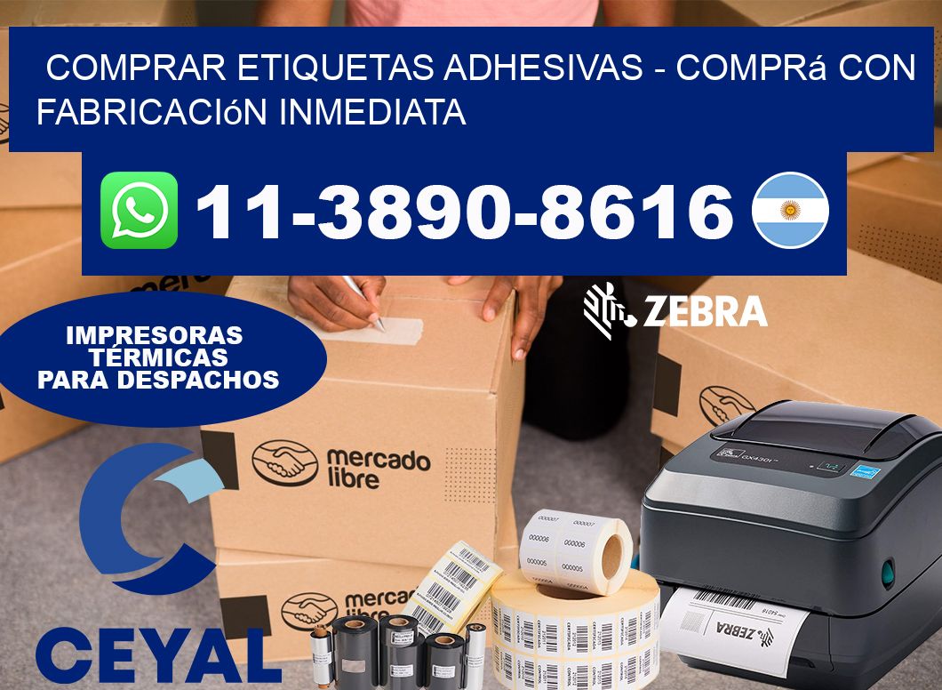 COMPRAR ETIQUETAS ADHESIVAS - Comprá con fabricación inmediata
