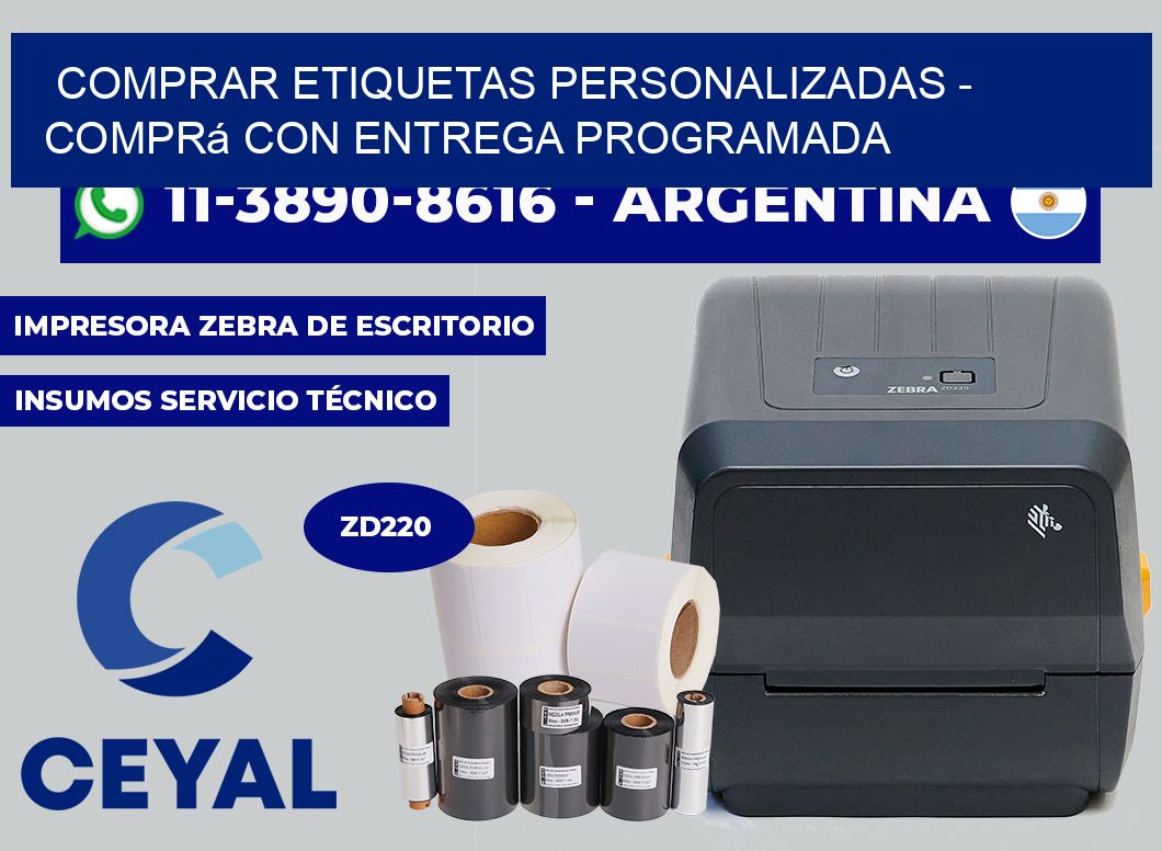 COMPRAR ETIQUETAS PERSONALIZADAS - Comprá con entrega programada
