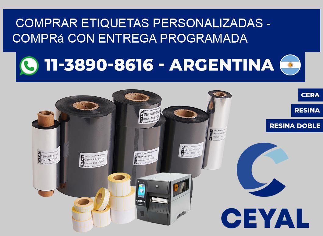 COMPRAR ETIQUETAS PERSONALIZADAS - Comprá con entrega programada