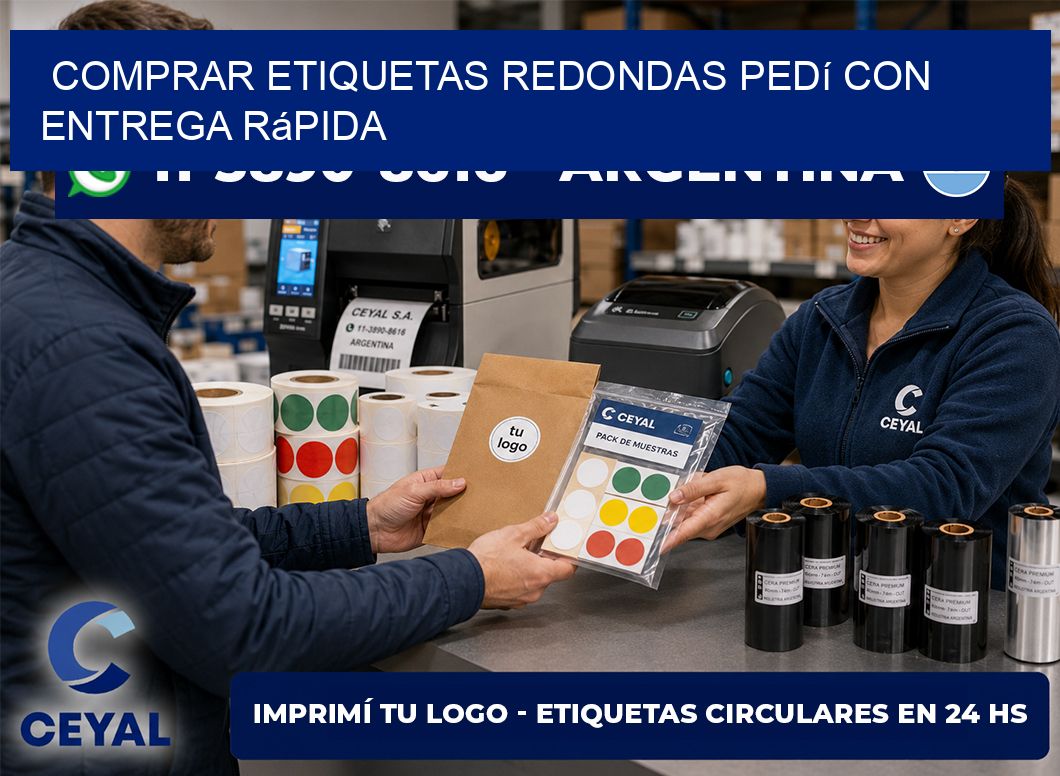 COMPRAR ETIQUETAS REDONDAS Pedí con entrega rápida