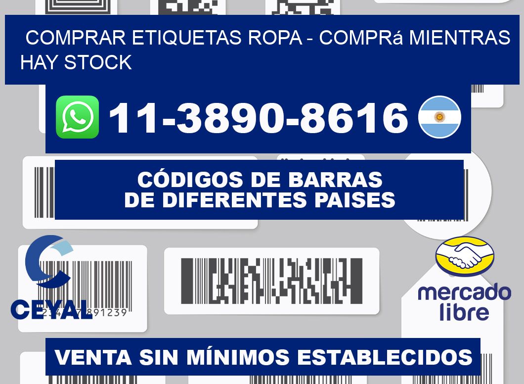 COMPRAR ETIQUETAS ROPA - Comprá mientras hay stock
