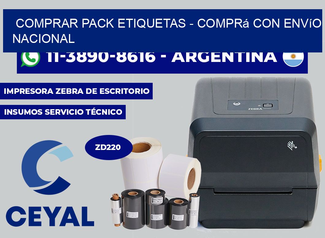 COMPRAR PACK ETIQUETAS - Comprá con envío nacional