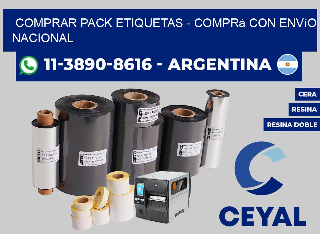 COMPRAR PACK ETIQUETAS - Comprá con envío nacional