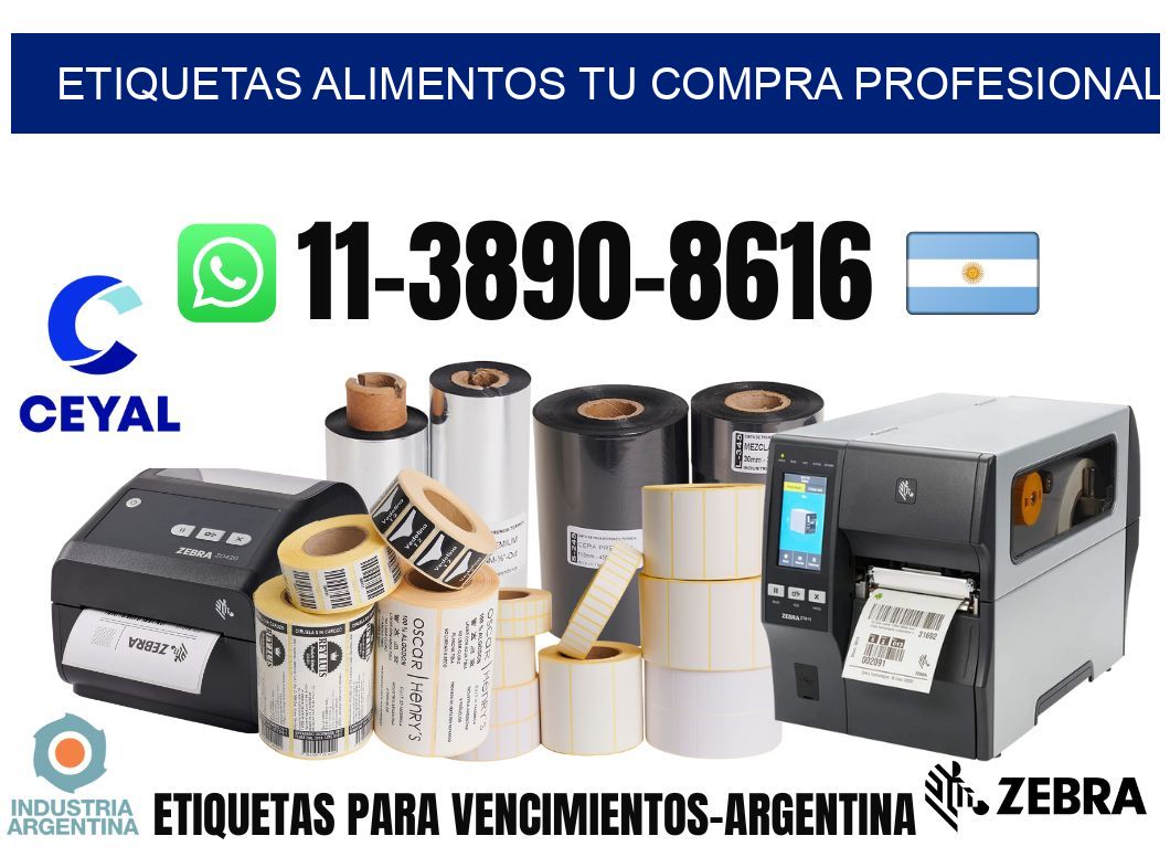 ETIQUETAS ALIMENTOS Tu compra profesional