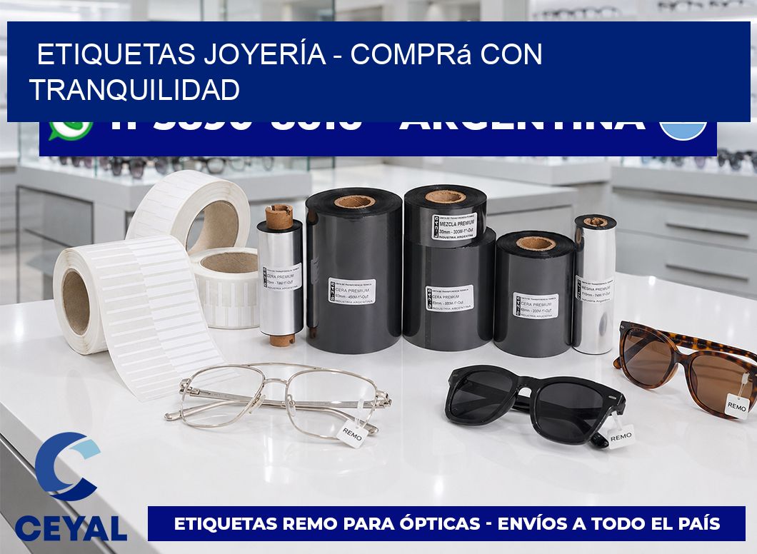 ETIQUETAS JOYERÍA - Comprá con tranquilidad
