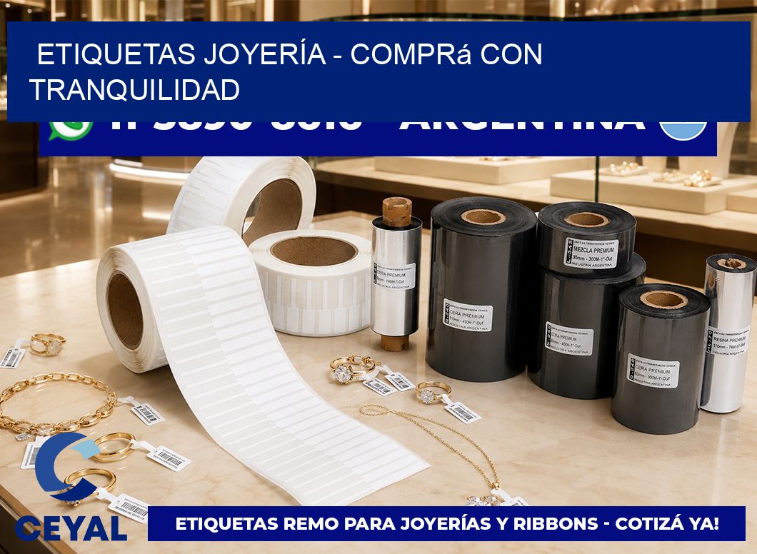 ETIQUETAS JOYERÍA - Comprá con tranquilidad