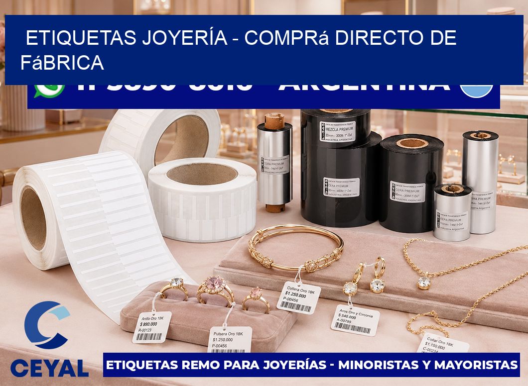 ETIQUETAS JOYERÍA – Comprá directo de fábrica