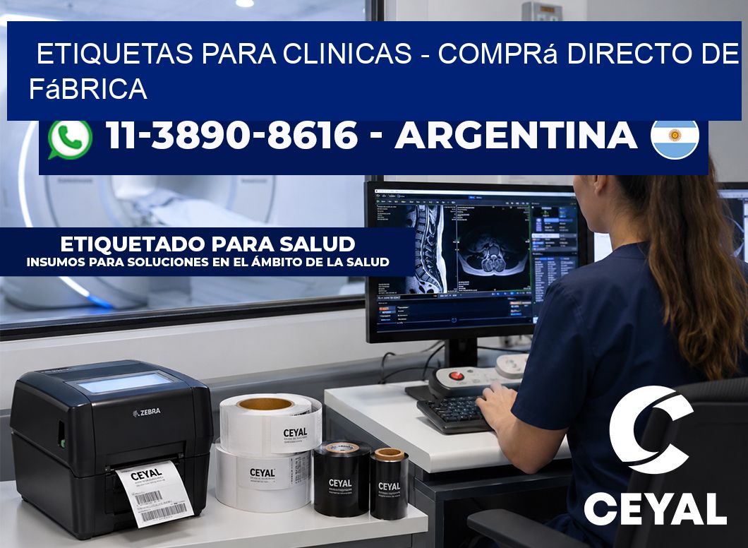ETIQUETAS PARA CLINICAS – Comprá directo de fábrica