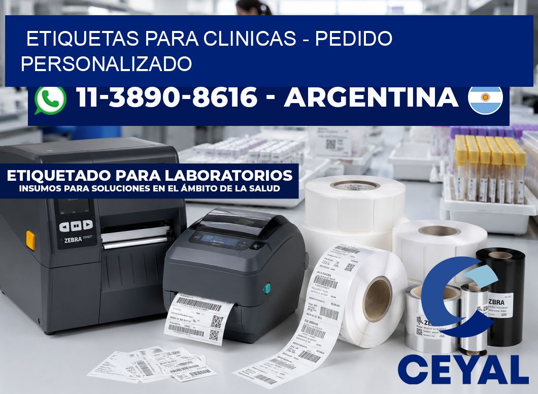 ETIQUETAS PARA CLINICAS - Pedido personalizado