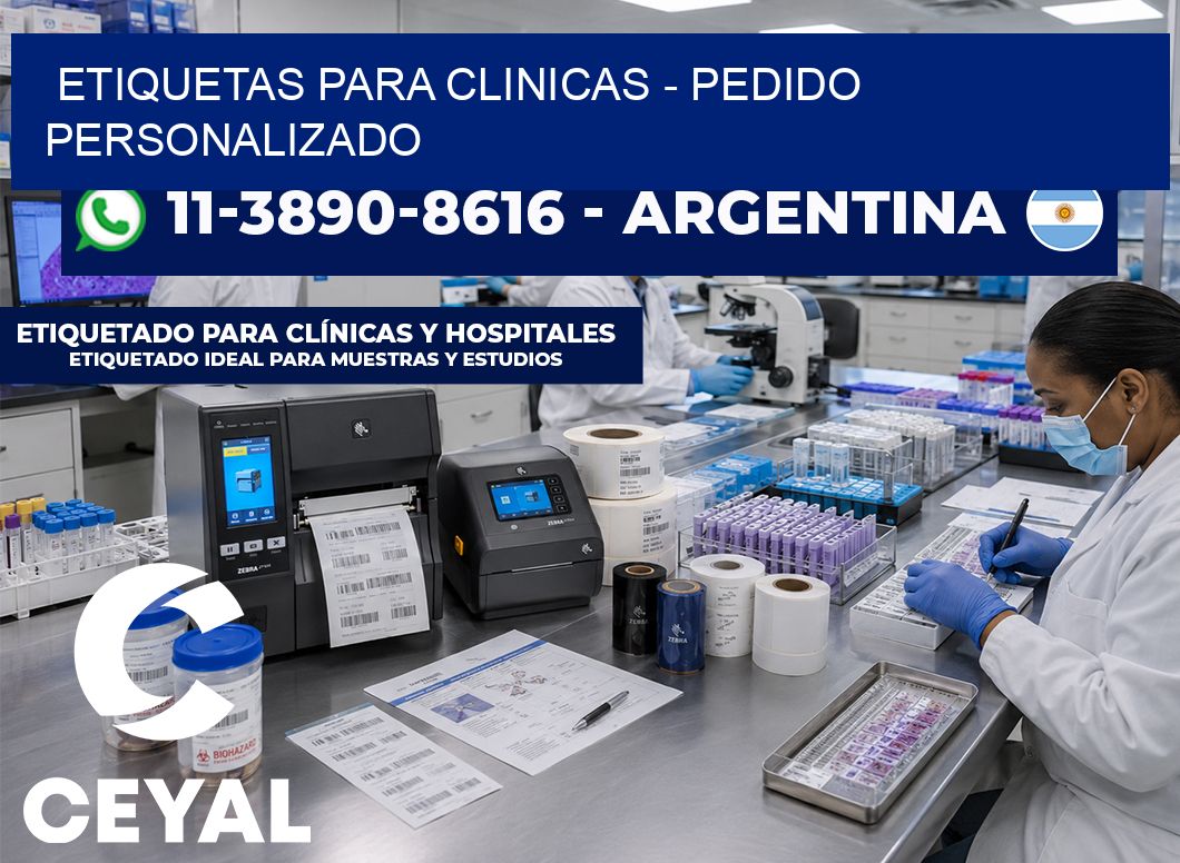 ETIQUETAS PARA CLINICAS - Pedido personalizado
