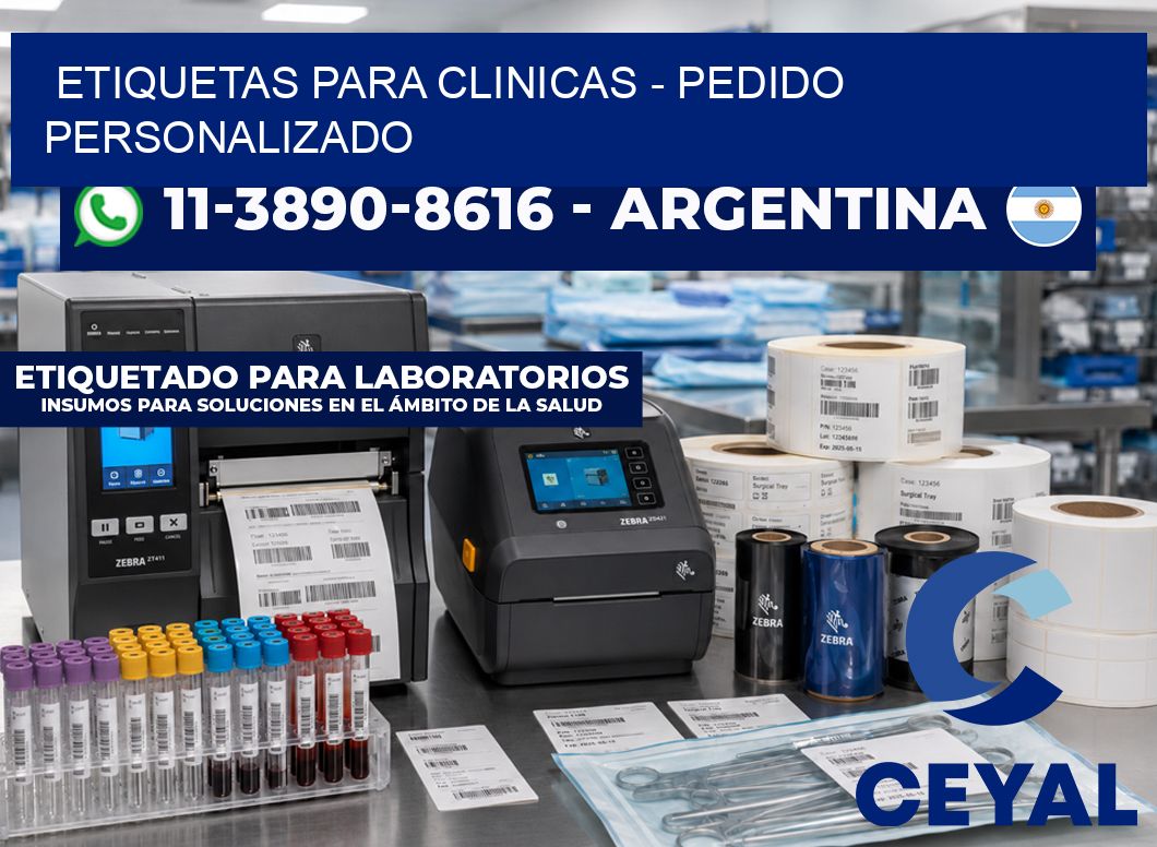 ETIQUETAS PARA CLINICAS - Pedido personalizado