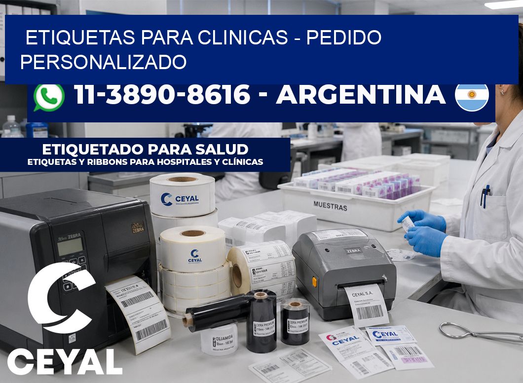 ETIQUETAS PARA CLINICAS – Pedido personalizado