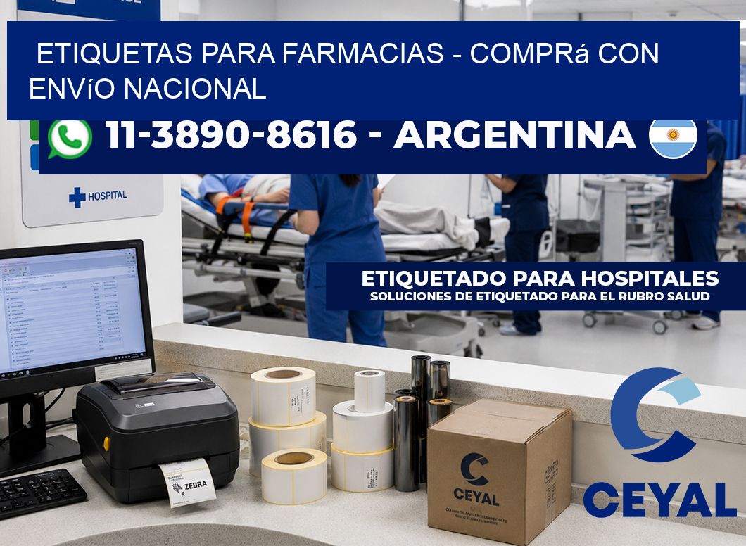 ETIQUETAS PARA FARMACIAS - Comprá con envío nacional