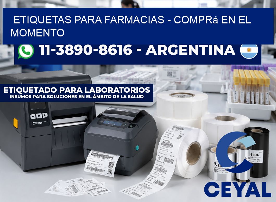 ETIQUETAS PARA FARMACIAS - Comprá en el momento