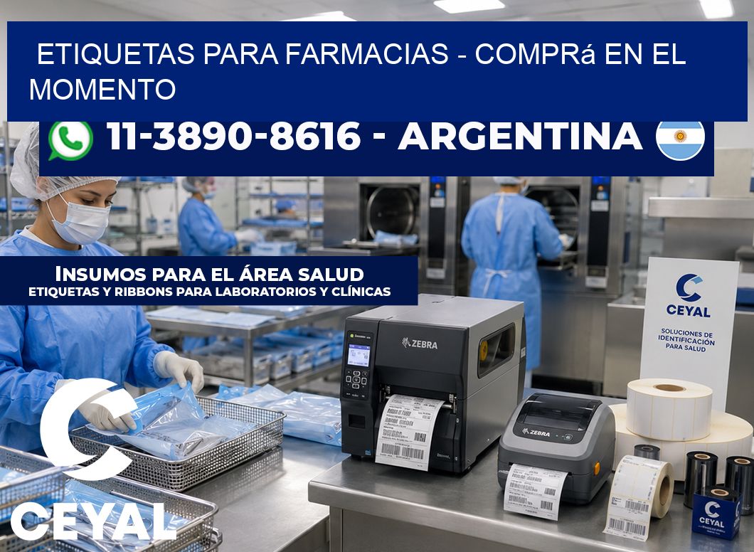 ETIQUETAS PARA FARMACIAS - Comprá en el momento