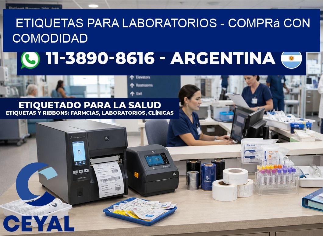 ETIQUETAS PARA LABORATORIOS - Comprá con comodidad