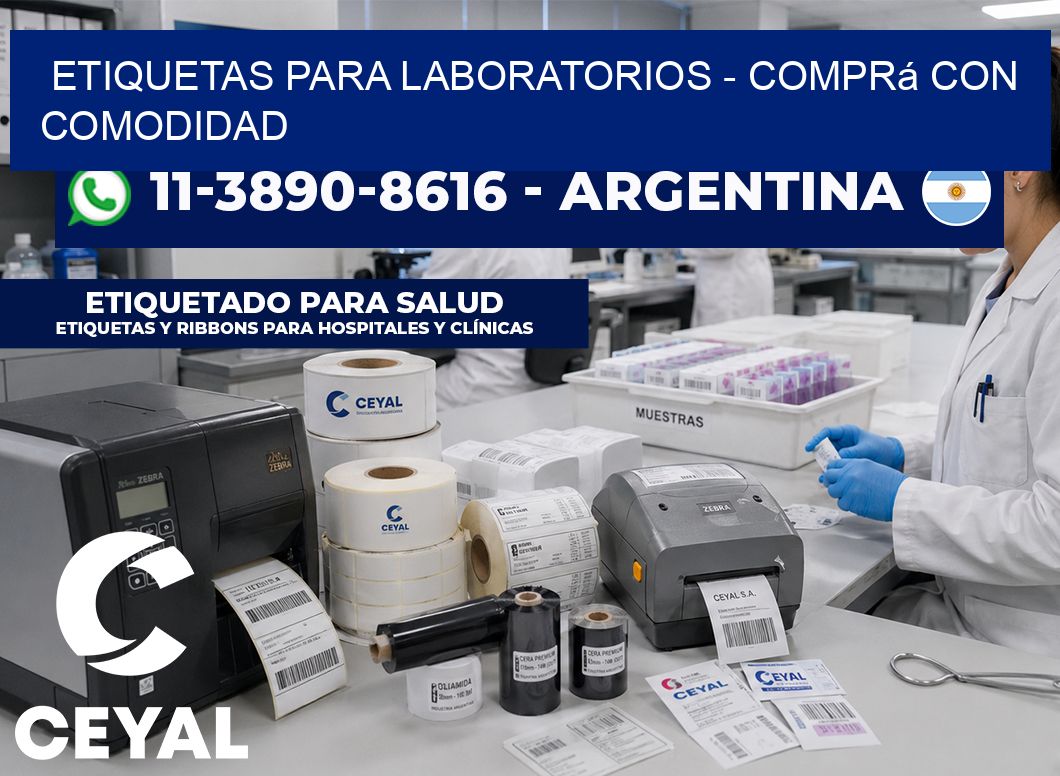 ETIQUETAS PARA LABORATORIOS - Comprá con comodidad
