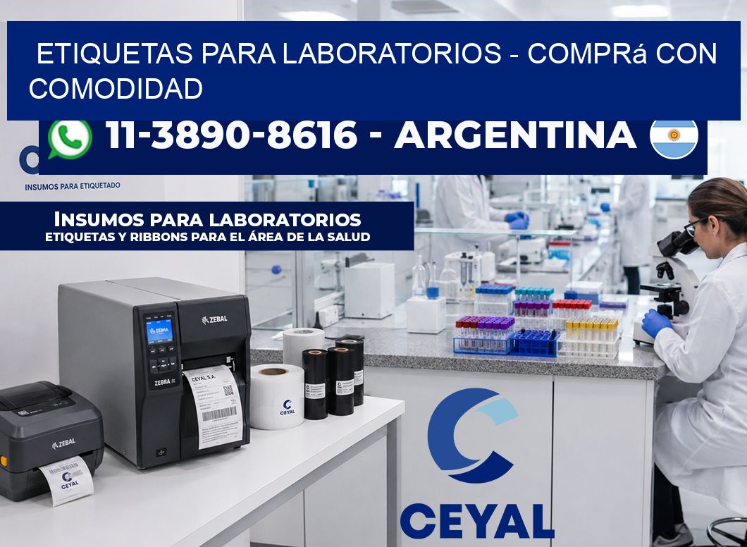 ETIQUETAS PARA LABORATORIOS – Comprá con comodidad
