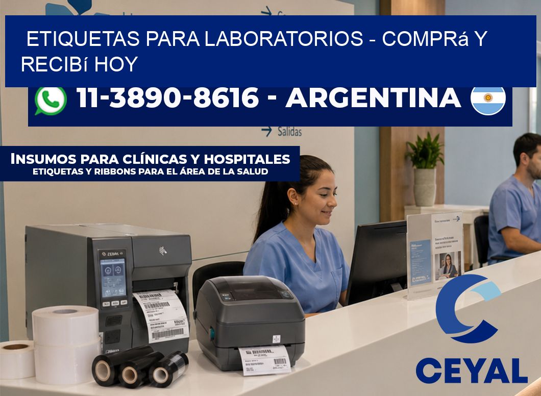 ETIQUETAS PARA LABORATORIOS - Comprá y recibí hoy