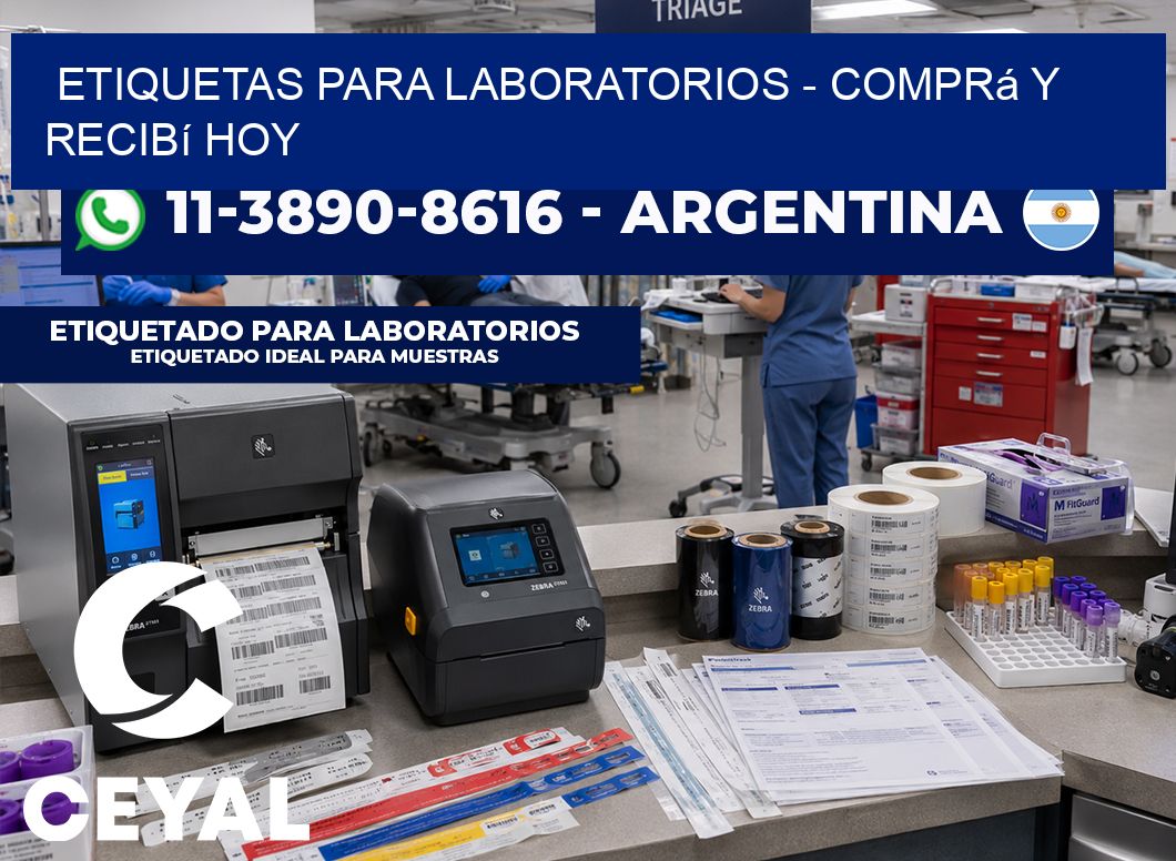 ETIQUETAS PARA LABORATORIOS - Comprá y recibí hoy