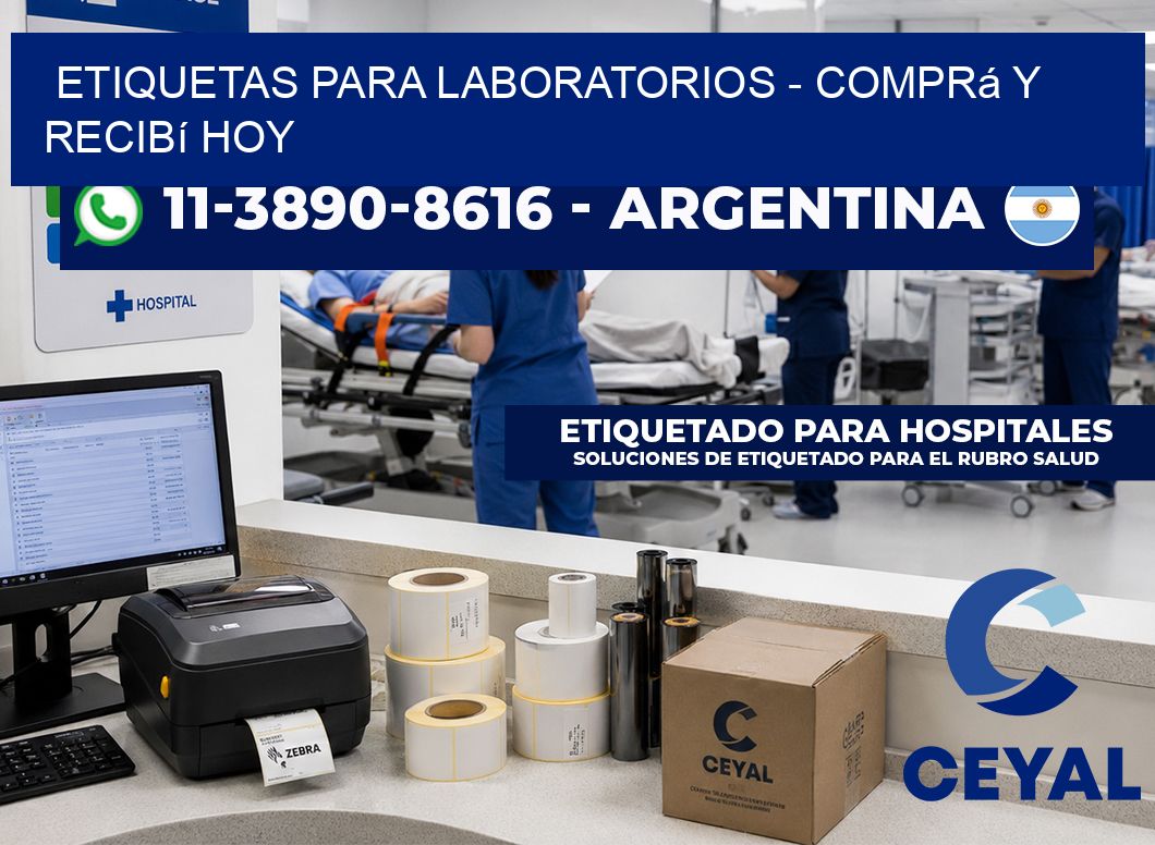 ETIQUETAS PARA LABORATORIOS - Comprá y recibí hoy