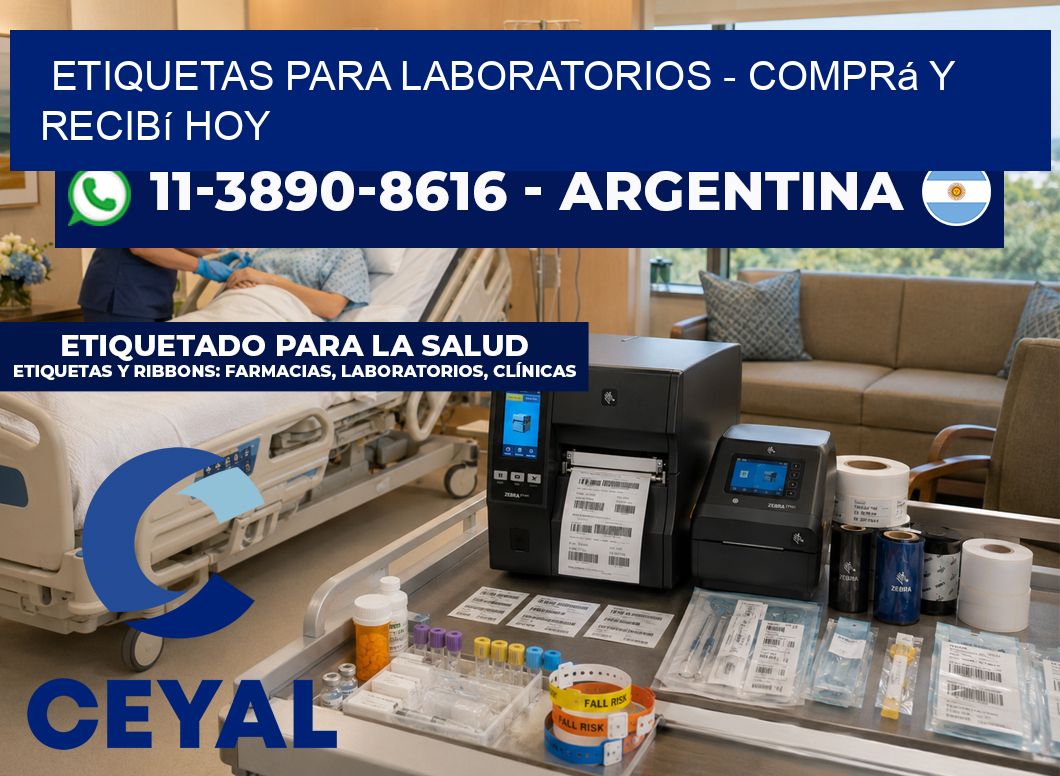 ETIQUETAS PARA LABORATORIOS - Comprá y recibí hoy