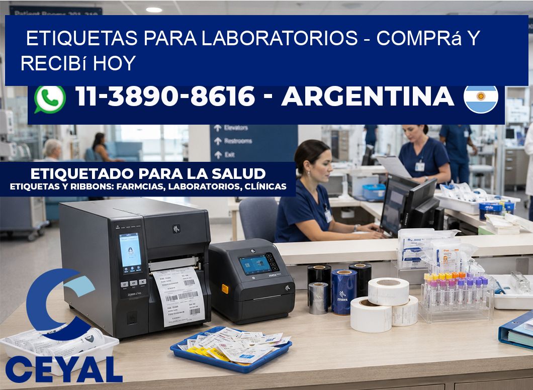 ETIQUETAS PARA LABORATORIOS – Comprá y recibí hoy