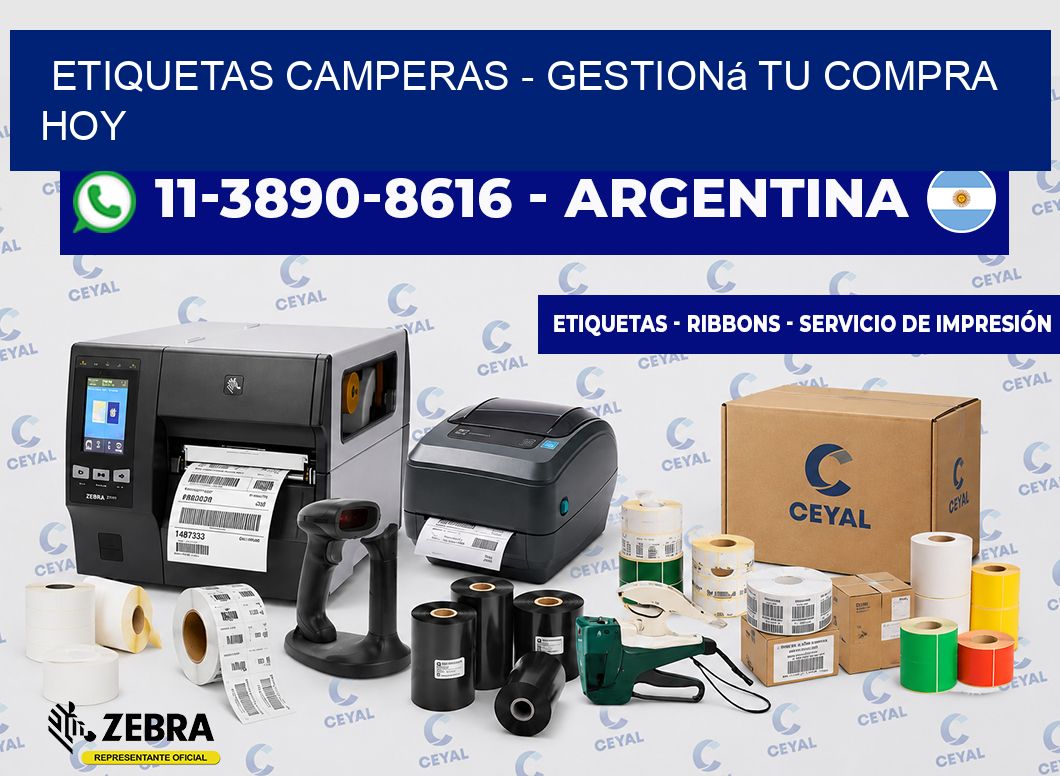 Etiquetas Camperas - Gestioná tu compra hoy