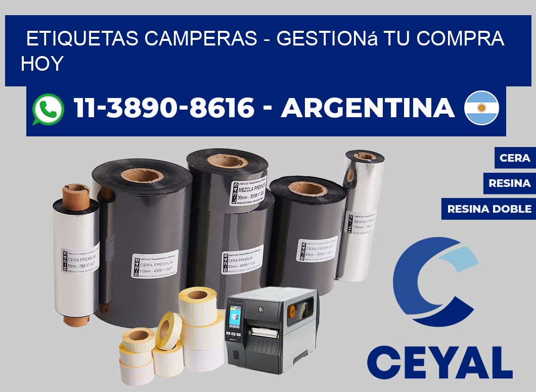 Etiquetas Camperas - Gestioná tu compra hoy